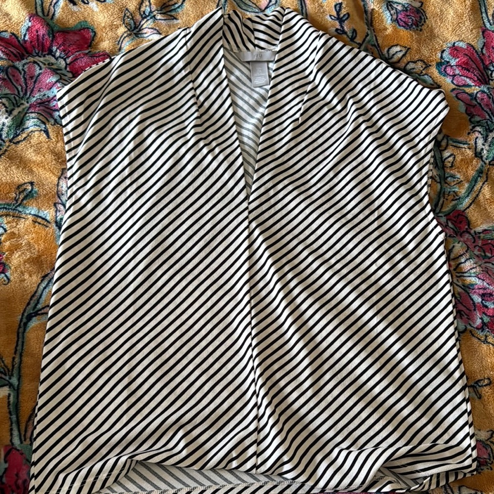 H&M Striped Black and White Women's Top
